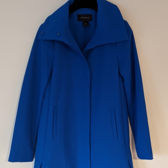 NWOT Ann Taylor Cobalt Blue Coat - Picture 2 of 5